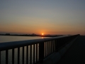 190810近江大橋から日の出