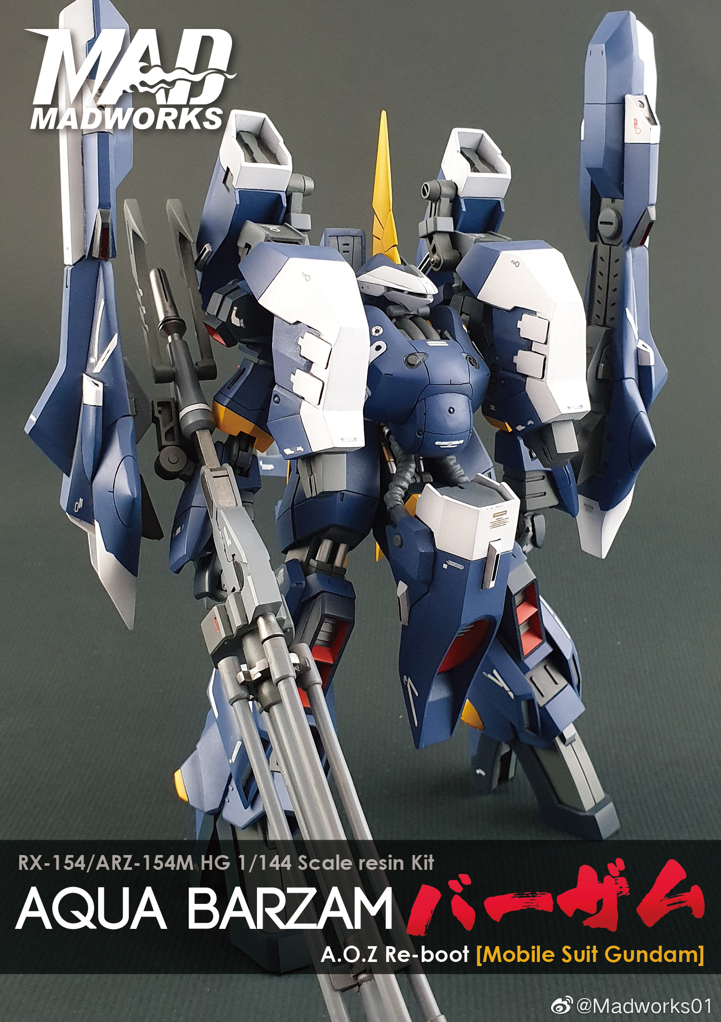 A.O.Z MODELS ARZ-154M アクア・バーザム 1/144 レジンキャストキット-