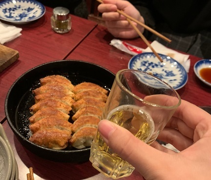 小倉鉄鍋餃子とビール