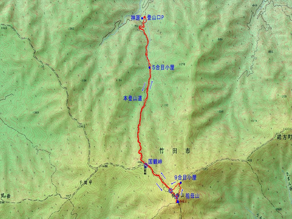 祖母山 神原登山口から本登山道 Kiichiのブログ 週末は山歩き