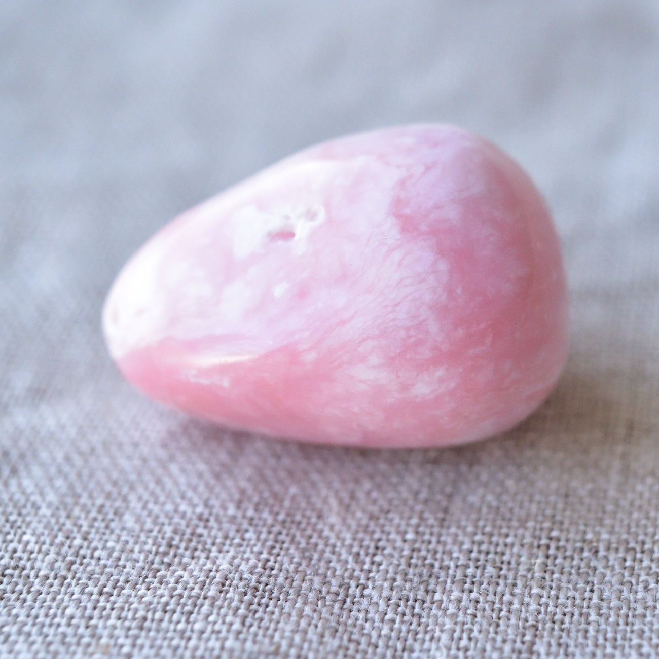 ピンクオパール パリゴルスカイト 愛の石 ペルー産 25g/ タンブル