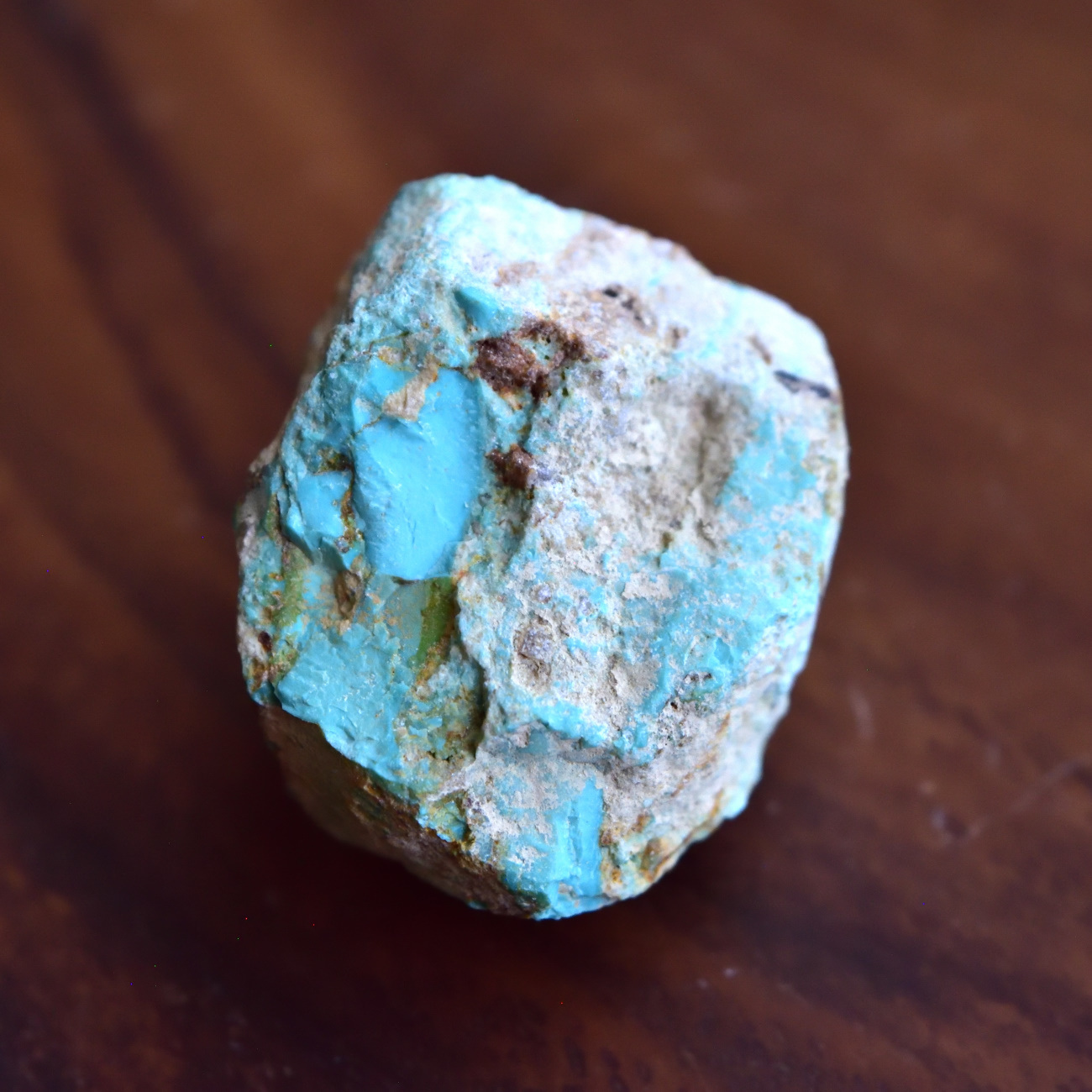 ナチュラルターコイズ トルコ石 イラン産 23.7g/鉱物・原石 - 天然石 